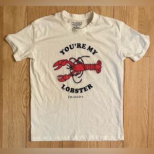 Friends You’re My Lobster White Short-Sleeved T-Shirt, Size S